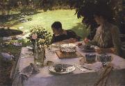 Giuseppe de nittis, breakfast in the garden